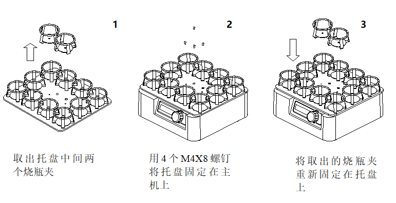 托盘PP-3的安装